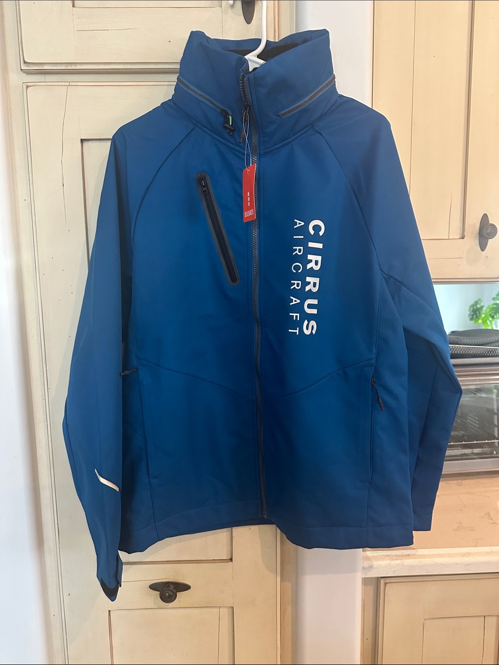 Men's Elevate Cirrus Aircraft Blue Softshell Pilot “Peyto” Jacket NWT
